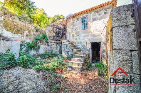 Propriedade com duas moradias em pedra e terreno para venda em Vilar, São Pedro do Sul