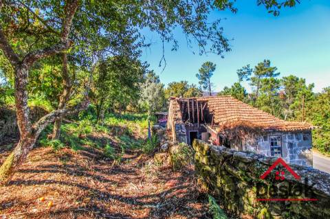 Propriedade com duas moradias em pedra e terreno para venda em Vilar, São Pedro do Sul