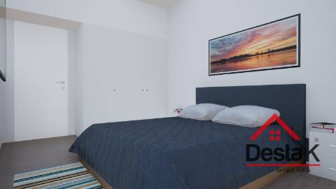 Apartamento T3 novo com duas frentes, em fase de construção.