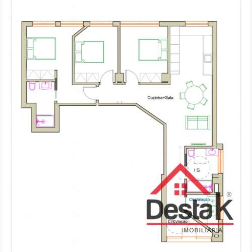 T3 Totalmente Remodelado em Abraveses – Viseu