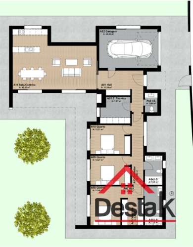 Moradia Isolada V3 em fase de construção