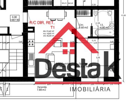 Apartamento T1 novo para venda em Viseu