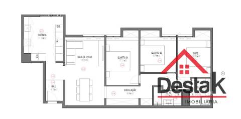 Apartamento T3 em Santo António dos Cavaleiros
