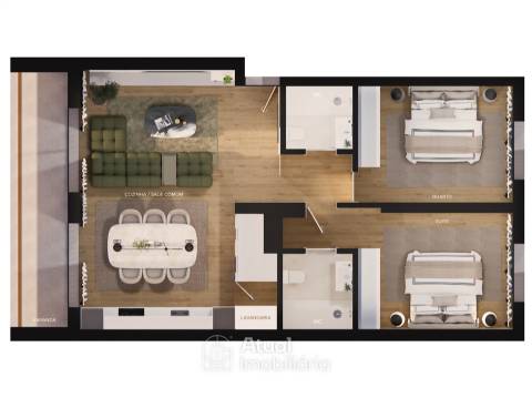 Apartamento T2 Venda em Santa Eulália,Vizela