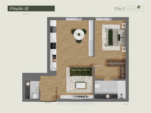 Apartamento T1 Venda em Caldas de Vizela (São Miguel e São João),Vizela