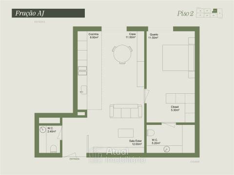 Apartamento T1 Venda em Caldas de Vizela (São Miguel e São João),Vizela