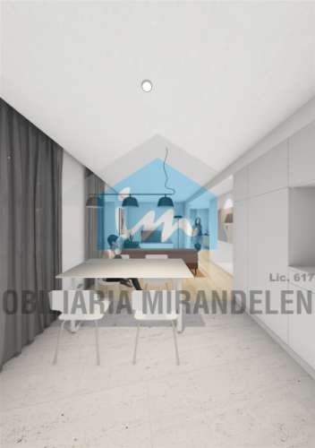 Edifício com projeto para 9 fogos (3 lojas comercias + 6 apartamentos), no centro de Mirandela