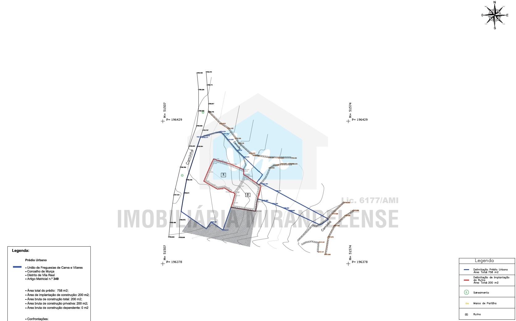 Moradia em ruínas para reconstrução em Vilares - Murça