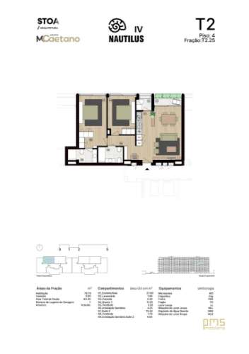 Apartamento T2 Matosinhos Sul