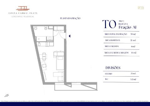 T0 Junto à Areosa - Porto