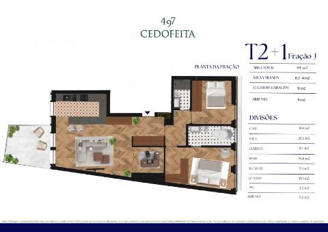 T2+1 Cedofeita - Porto