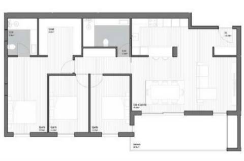 Apartamento T3 novo para venda no centro do Distrito de Coimbra