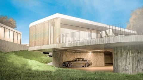 Deslumbrante moradia em construção com piscina e vistas desafogadas em Guimarães.