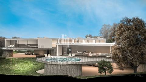 Deslumbrante moradia em construção com piscina e vistas desafogadas em Guimarães.