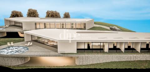 Deslumbrante moradia em construção com piscina e vistas desafogadas em Guimarães.