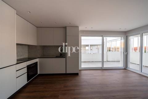 Apartamento T1 novo inserido no empreendimento Vila Flor Gallery