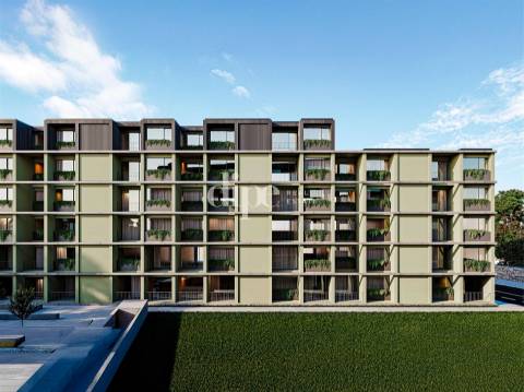 Apartamento T1 novo inserido no condomínio privado em Guimarães