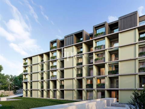 Apartamento T1 novo inserido no condomínio privado em Guimarães