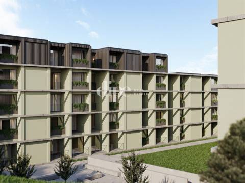 Apartamento T1 novo inserido no condomínio privado em Guimarães