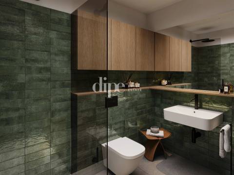 Apartamento T1 novo inserido no condomínio privado em Guimarães