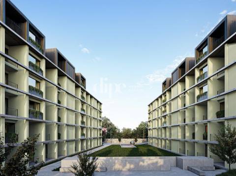 Apartamento T2 novo inserido no condomínio privado em Guimarães