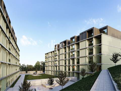Apartamento T1 novo inserido no condomínio privado em Guimarães