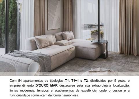 T1+1 Poente no D´Ouro Mar em Lavadores, Gaia!