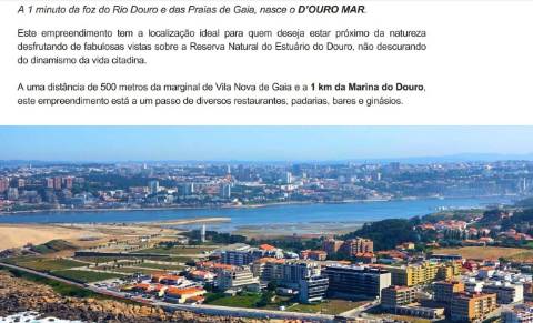 T1+1 Poente no D´Ouro Mar em Lavadores, Gaia!