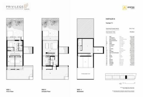 Moradia T3 no Privilege Gaia com Privacidade e Natureza em Arcozelo!