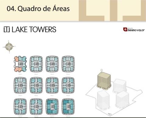 T3 SMART Novo, com Terraço, no Empreendimento Lake Towers, na Arca D´Água, no Porto!