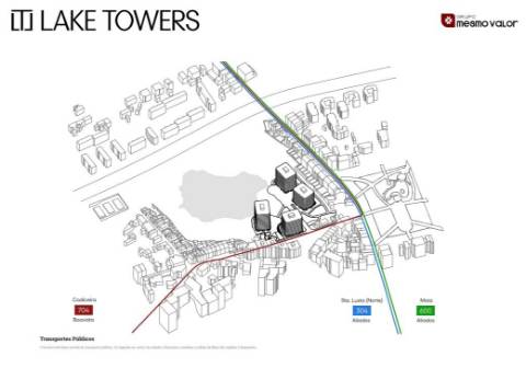 T3 Novo, com Terraço, no Empreendimento Lake Towers, na Arca D´Água, no Porto!