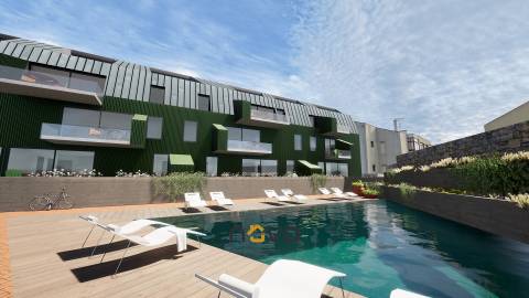 Apartamento T2 Duplex Novo  inserido em Condomínio Fechado, Esposende  NOVA Imobiliária