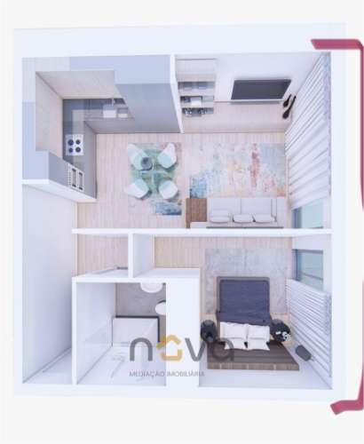 Apartamento T1 novo em Ponte da Barca