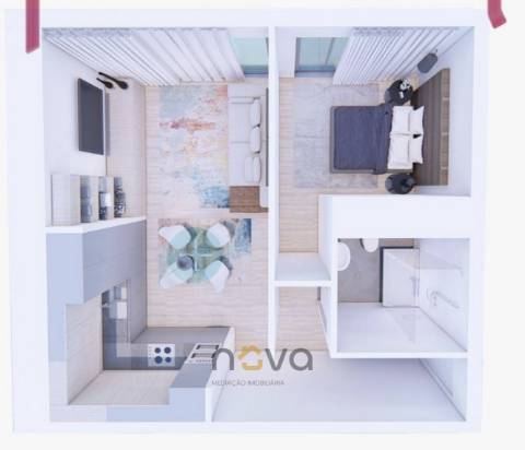 Apartamento T1 novo em Ponte da Barca