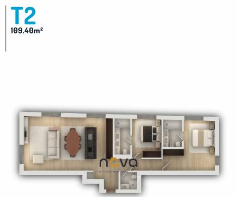 Apartamento T2 de Luxo à Beira-Mar, para venda, em Vila do Conde NOVA Imobiliária