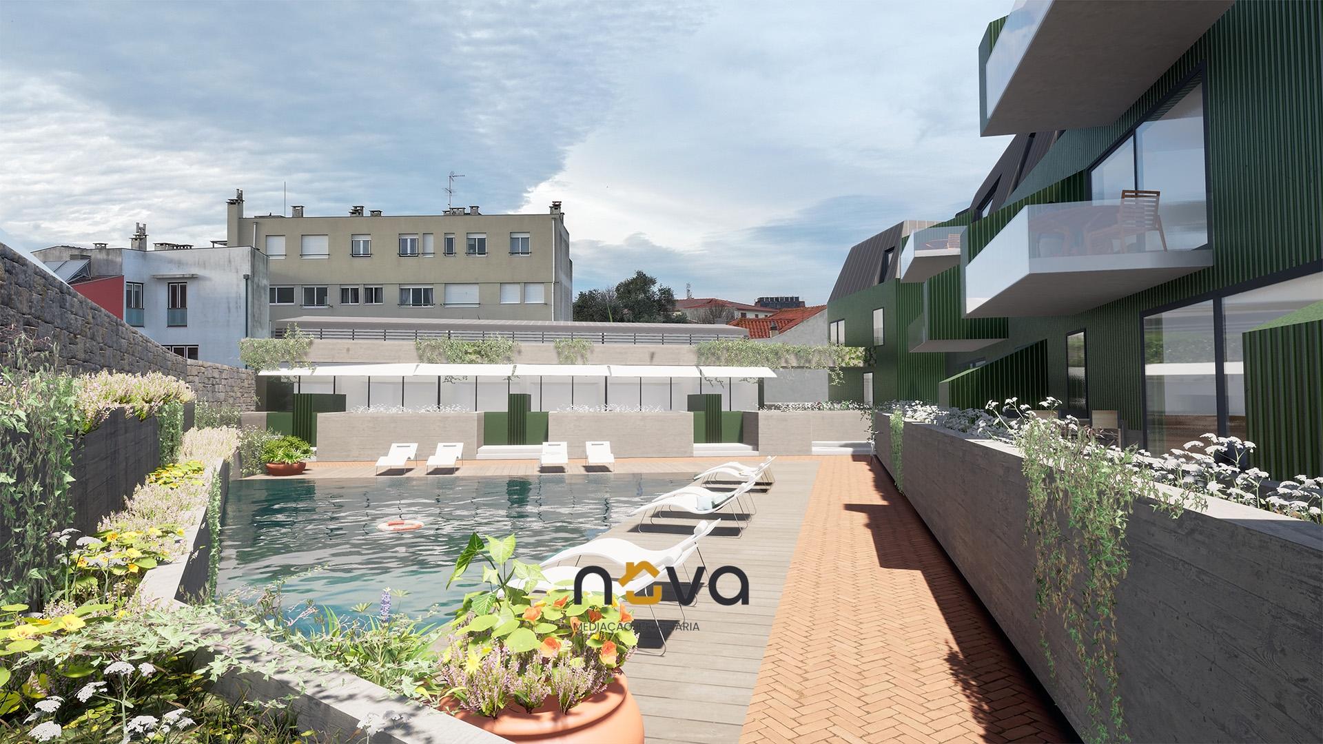 Apartamento T2 Duplex Novo  inserido em Condomínio Fechado, Esposende  NOVA Imobiliária