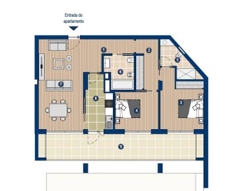 Apartamento T2, Praia da Rocha, Algarve