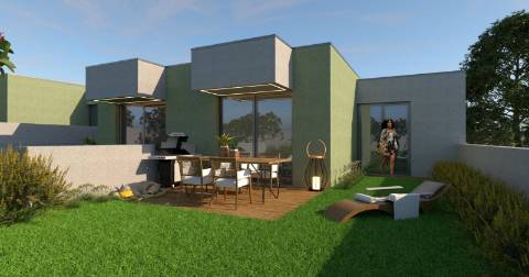 Terreno p/ Construção 8 Moradias Térreas T1 em Perosinho