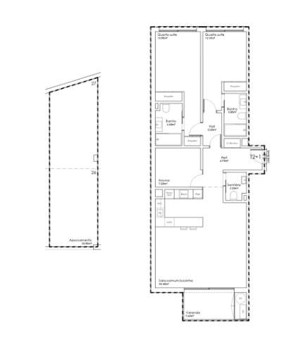 Apartamento T2+1  em São João da Madeira