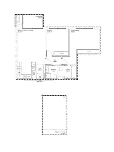 Apartamento T2  em São João da Madeira