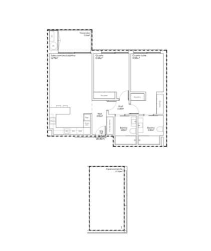 Apartamento T2  em São João da Madeira