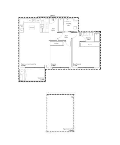 Apartamento T2  em São João da Madeira