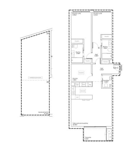 Apartamento T2+1  em São João da Madeira