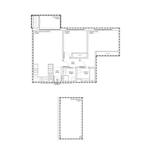 Apartamento T2  em São João da Madeira