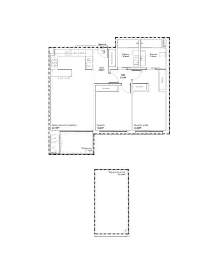 Apartamento T2  em São João da Madeira
