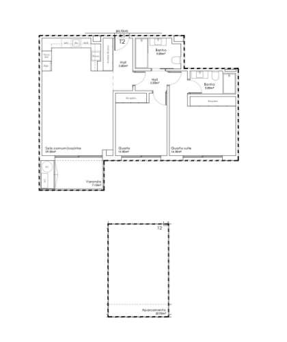 Apartamento T2  em São João da Madeira