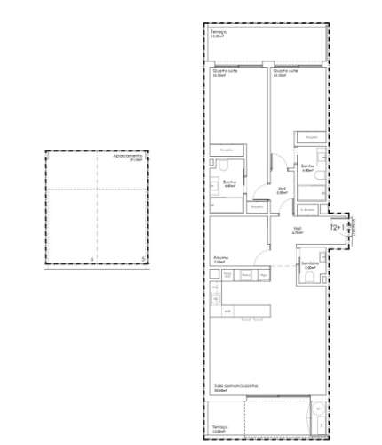 Apartamento T2+1 em São João da Madeira