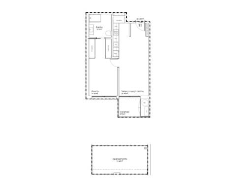 Apartamento T1 NOVO em São João da Madeira