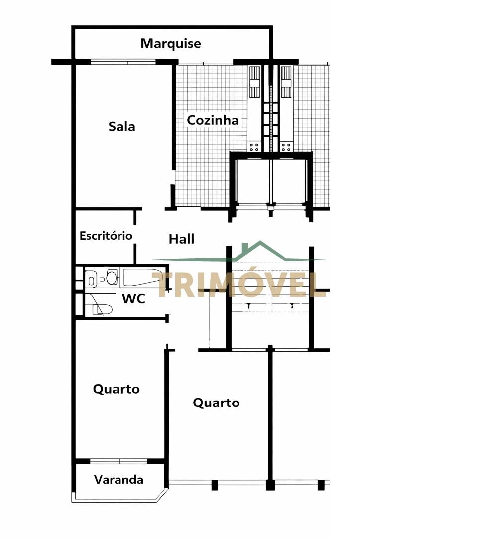 Apartamento T2+1 em São João da Madeira