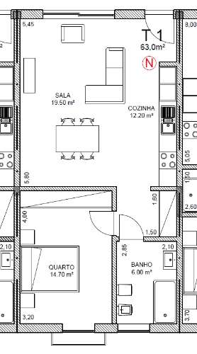 Apartamento T1 Venda em Oliveira de Azeméis, Santiago de Riba-Ul, Ul, Macinhata da Seixa e Madail,Oliveira de Azeméis